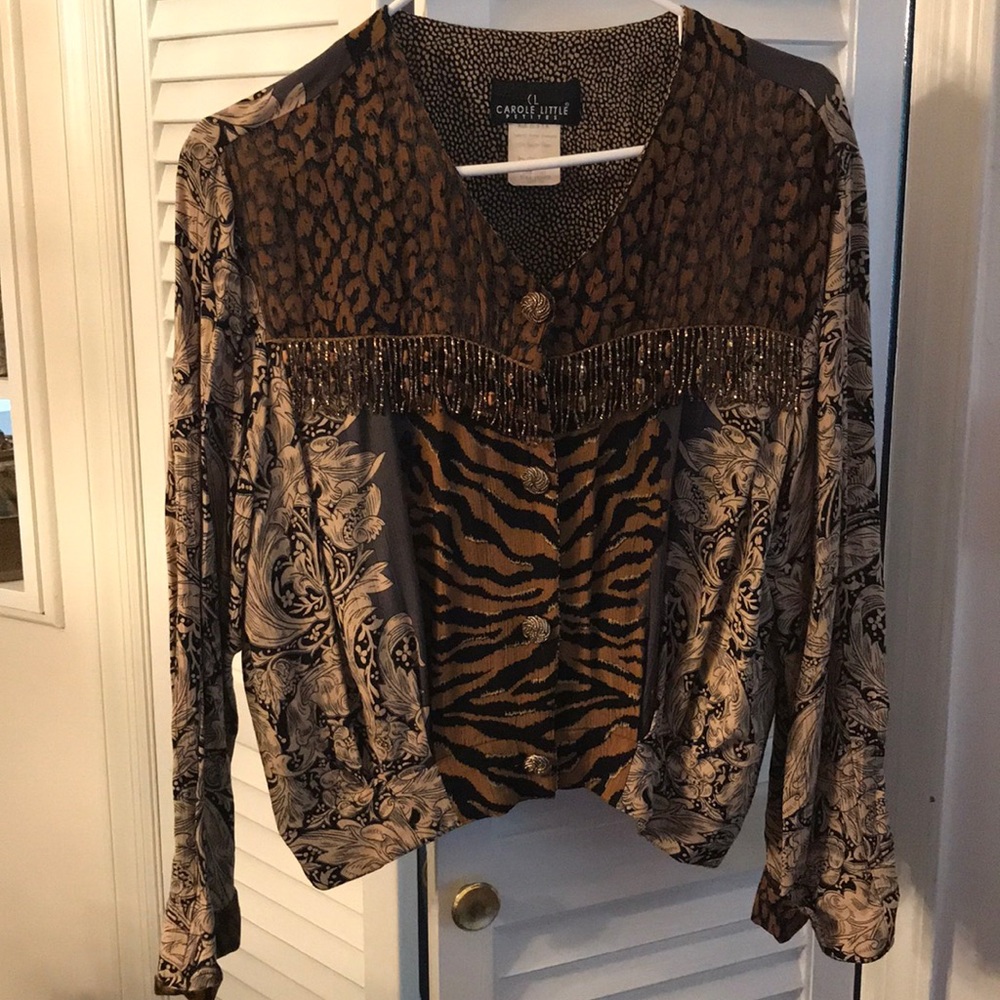 Vintage Carol Little Tribal Blouse.